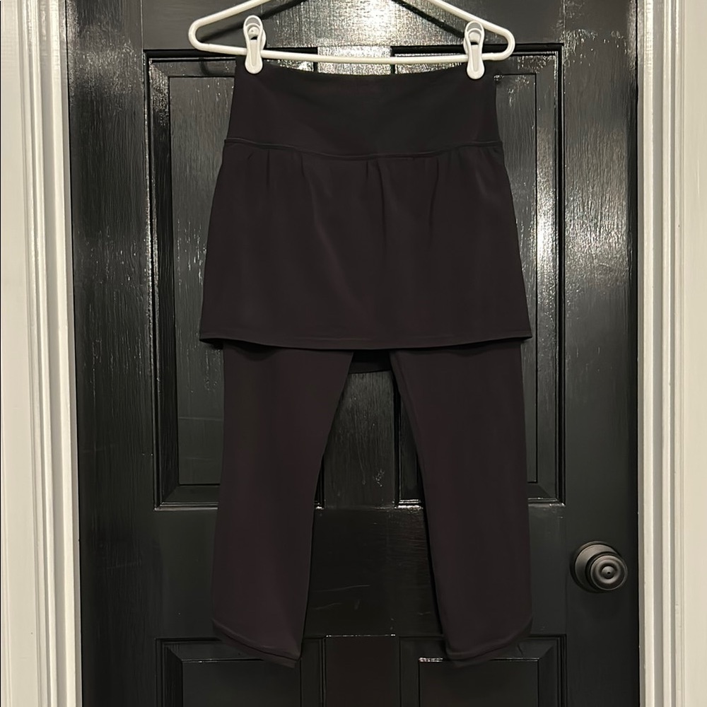 Athleta Black Skirted Leggings